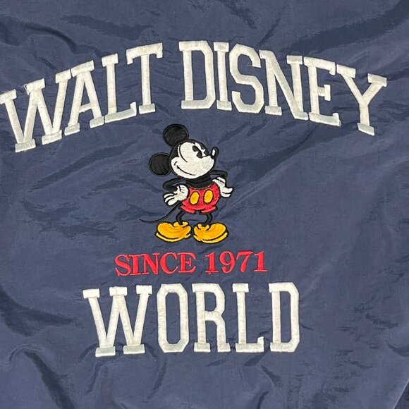 SMALL 7 Vintage Boys Walt Disney World Kids Mickey Mouse Blue Jacket Hoodie Y2K - Picture 5 of 12